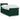 Pat box spring cu saltea, verde închis, 100x200 cm, catifea