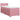 Pat box spring cu saltea, roz, 100x200 cm, catifea