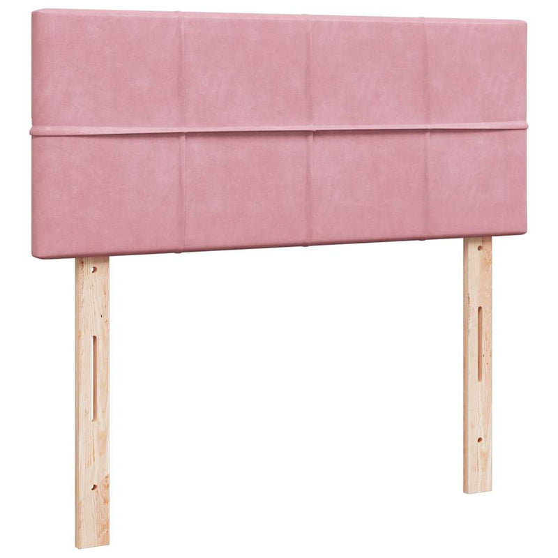 Pat box spring cu saltea, negru, 120x190 cm, catifea