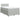 Pat box spring cu saltea, gri deschis, 120x190 cm, catifea