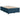 Pat box spring cu saltea, albastru, 120x190 cm, catifea
