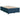 Pat box spring cu saltea, albastru, 120x190 cm, catifea