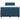Pat box spring cu saltea, albastru, 120x200 cm, catifea