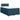 Pat box spring cu saltea, albastru, 120x200 cm, catifea
