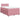 Pat box spring cu saltea, roz, 120x200 cm, catifea