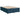 Pat box spring cu saltea, albastru, 140x190 cm, catifea