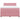 Pat box spring cu saltea, roz, 140x190 cm, catifea