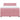 Pat box spring cu saltea, roz, 140x190 cm, catifea