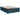 Pat box spring cu saltea, albastru, 140x200 cm, catifea