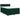 Pat box spring cu saltea, verde închis, 140x200 cm, catifea