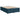 Pat box spring cu saltea, albastru, 160x200 cm, catifea