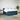Pat box spring cu saltea, albastru, 180x200 cm, catifea