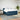 Pat box spring cu saltea, albastru, 180x200 cm, catifea