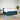 Pat box spring cu saltea, albastru, 200x200 cm, catifea