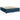 Pat box spring cu saltea, albastru, 200x200 cm, catifea
