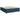 Pat box spring cu saltea, albastru, 200x200 cm, catifea