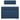 Pat box spring cu saltea, albastru, 80x200 cm, textil