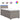 Pat box spring cu saltea, gri taupe, 90x190 cm, textil