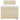 Pat box spring cu saltea, crem, 90x190 cm, textil