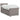 Pat box spring cu saltea, gri taupe, 90x190 cm, textil