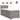 Pat box spring cu saltea, gri taupe, 90x190 cm, textil