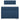 Pat box spring cu saltea, albastru, 90x200 cm, textil