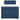 Pat box spring cu saltea, albastru, 90x200 cm, textil