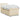 Pat box spring cu saltea, crem, 100x200 cm, textil