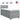 Pat box spring cu saltea, gri deschis, 100x200 cm, textil