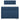 Pat box spring cu saltea, albastru, 100x200 cm, textil