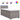 Pat box spring cu saltea, gri taupe, 100x200 cm, textil