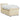 Pat box spring cu saltea, crem, 100x200 cm, textil