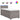 Pat box spring cu saltea, gri taupe, 100x200 cm, textil