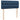 Pat box spring cu saltea, albastru, 120x190 cm, material textil