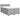 Pat box spring cu saltea, gri deschis, 140x190 cm, textil
