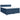 Pat box spring cu saltea, albastru, 180x200 cm, material textil