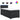 Pat box spring cu saltea, negru, 90x190 cm, piele ecologică