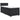 Pat box spring cu saltea, negru, 90x190 cm, piele ecologică