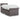 Pat box spring cu saltea, gri, 100x200 cm, piele ecologică