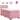 Pat box spring cu saltea, roz, 80x200 cm, catifea