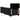 Pat box spring cu saltea, negru, 80x200 cm, catifea