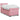 Pat box spring cu saltea, roz, 80x200 cm, catifea