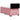 Pat box spring cu saltea, roz, 80x200 cm, catifea