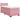 Pat box spring cu saltea, roz, 90x190 cm, catifea
