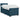 Pat box spring cu saltea, albastru, 90x190 cm, catifea