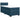 Pat box spring cu saltea, albastru, 90x190 cm, catifea