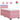 Pat box spring cu saltea, roz, 90x190 cm, catifea