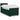 Pat box spring cu saltea, verde închis, 90x200 cm, catifea