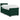Pat box spring cu saltea, verde închis, 90x200 cm, catifea