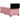 Pat box spring cu saltea, roz, 90x200 cm, catifea